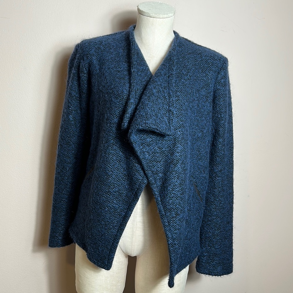 AG Adriano Goldschmied Open Front Blue Cardigan Mohair size Small